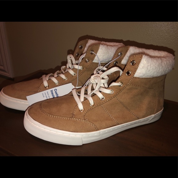 Faux-Suede Sherpa-Trim High-Tops for Girls